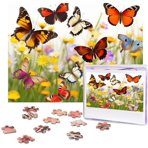 500-teiliges Puzzle für Erwachsene, herausforderndes Puzzle für Spieleabende, Holzpuzzle, personalisierte Holz-Puzzles für Familie, Gruppe von Schmetterlingen, Bilderpuzzles, fertige Größe 51,8 x 38,1 500-teiliges Puzzle für Erwachsene, herausforderndes Puzzle für Spieleabende, Holzpuzzle, personalisierte Holz-Puzzles für Familie, Gruppe von Schmetterlingen, Bilderpuzzles, fertige Größe 51,8 x 38,1 von KTHSNSKL