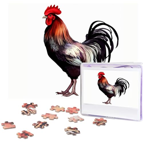 500-teiliges Puzzle für Erwachsene, herausforderndes Puzzle für Spieleabende, Holzpuzzle, personalisierte Holz-Puzzles für Familie, Hahn-Bilderpuzzles, fertige Größe 51,8 x 38,1 cm 500-teiliges Puzzle für Erwachsene, herausforderndes Puzzle für Spieleabende, Holzpuzzle, personalisierte Holz-Puzzles für Familie, Hahn-Bilderpuzzles, fertige Größe 51,8 x 38,1 cm von KTHSNSKL