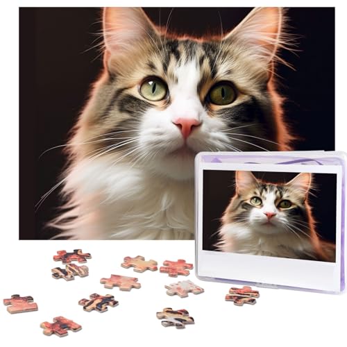 500-teiliges Puzzle für Erwachsene, herausforderndes Puzzle für Spieleabende, Holzpuzzle, personalisierte Holz-Puzzles für Familie, Katze, Bildpuzzles, fertige Größe 51,8 x 38,1 cm 500-teiliges Puzzle für Erwachsene, herausforderndes Puzzle für Spieleabende, Holzpuzzle, personalisierte Holz-Puzzles für Familie, Katze, Bildpuzzles, fertige Größe 51,8 x 38,1 cm von KTHSNSKL