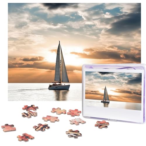 500-teiliges Puzzle für Erwachsene, herausforderndes Puzzle für Spieleabende, Holzpuzzle, personalisierte Holz-Puzzles für Familie, Segelboot auf dem Meer, Bildpuzzles, fertige Größe 51,8 x 38,1 cm 500-teiliges Puzzle für Erwachsene, herausforderndes Puzzle für Spieleabende, Holzpuzzle, personalisierte Holz-Puzzles für Familie, Segelboot auf dem Meer, Bildpuzzles, fertige Größe 51,8 x 38,1 cm von KTHSNSKL