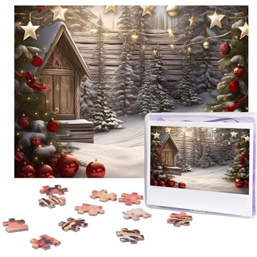 500-teiliges Puzzle für Erwachsene, herausforderndes Puzzle für Spieleabende, Holzpuzzle, personalisierte Holz-Puzzles für Familie, Weihnachten, Holzbild, Puzzle, fertige Größe 51,8 x 38,1 cm 500-teiliges Puzzle für Erwachsene, herausforderndes Puzzle für Spieleabende, Holzpuzzle, personalisierte Holz-Puzzles für Familie, Weihnachten, Holzbild, Puzzle, fertige Größe 51,8 x 38,1 cm von KTHSNSKL