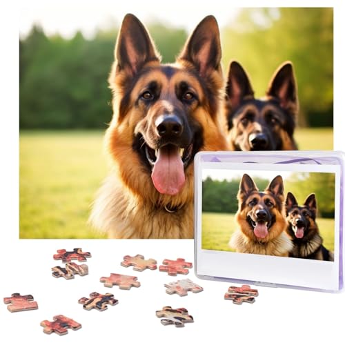 500-teiliges Puzzle für Erwachsene, herausforderndes Puzzle für Spieleabende, Holzpuzzle, personalisierte Holz-Puzzles für Familie, glücklicher Deutscher Schäferhund, Bilderpuzzles, fertige Größe 51,8 500-teiliges Puzzle für Erwachsene, herausforderndes Puzzle für Spieleabende, Holzpuzzle, personalisierte Holz-Puzzles für Familie, glücklicher Deutscher Schäferhund, Bilderpuzzles, fertige Größe 51,8 von KTHSNSKL