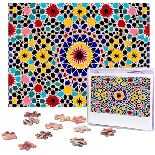 500-teiliges Puzzle für Erwachsene, herausforderndes Puzzle für Spieleabende, Holzpuzzle, personalisierte Holz-Puzzles für Familie, marokkanisches Farbbild, fertige Größe 51,8 x 38,1 cm 500-teiliges Puzzle für Erwachsene, herausforderndes Puzzle für Spieleabende, Holzpuzzle, personalisierte Holz-Puzzles für Familie, marokkanisches Farbbild, fertige Größe 51,8 x 38,1 cm von KTHSNSKL