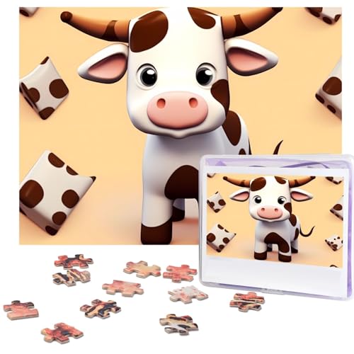 500-teiliges Puzzle für Erwachsene, herausforderndes Puzzle für Spieleabende, Holzpuzzle, personalisierte Holz-Puzzles für Familie, niedliche Kuh-Bilderpuzzles, fertige Größe 51,8 x 38,1 cm 500-teiliges Puzzle für Erwachsene, herausforderndes Puzzle für Spieleabende, Holzpuzzle, personalisierte Holz-Puzzles für Familie, niedliche Kuh-Bilderpuzzles, fertige Größe 51,8 x 38,1 cm von KTHSNSKL