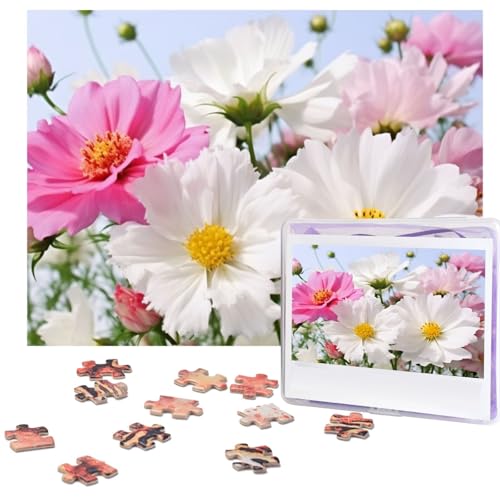 500-teiliges Puzzle für Erwachsene, herausforderndes Puzzle für Spieleabende, Holzpuzzle, personalisierte Holz-Puzzles für Familie, rosa und weiße Blumen, Bilderpuzzles, fertige Größe 51,8 x 38,1 cm 500-teiliges Puzzle für Erwachsene, herausforderndes Puzzle für Spieleabende, Holzpuzzle, personalisierte Holz-Puzzles für Familie, rosa und weiße Blumen, Bilderpuzzles, fertige Größe 51,8 x 38,1 cm von KTHSNSKL