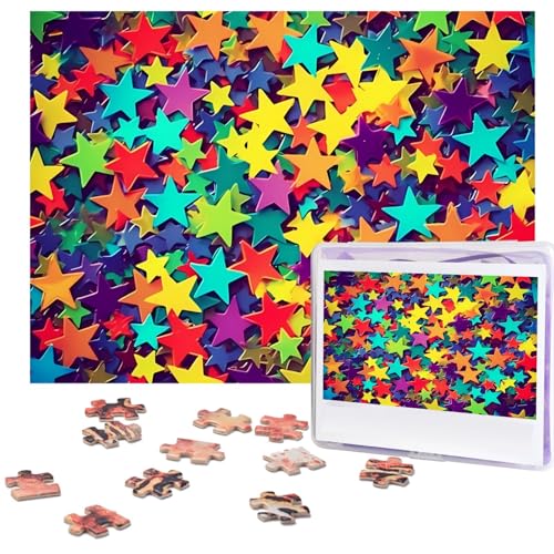 500-teiliges Puzzle für Erwachsene, herausforderndes Puzzle für Spieleabende, Holzpuzzle, personalisierte Holz-Puzzles für Familie, viele Sterne, Bilderpuzzles, fertige Größe 51,8 x 38,1 cm 500-teiliges Puzzle für Erwachsene, herausforderndes Puzzle für Spieleabende, Holzpuzzle, personalisierte Holz-Puzzles für Familie, viele Sterne, Bilderpuzzles, fertige Größe 51,8 x 38,1 cm von KTHSNSKL