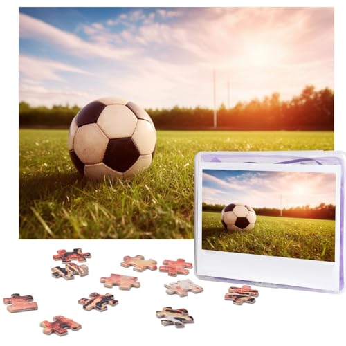 500-teiliges Puzzle für Erwachsene, herausforderndes Puzzle für Spieleabende, Holzpuzzle, personalisierte Holz-Puzzles für Familien-Fußball auf einem Feld, Bildpuzzle, fertige Größe 51,8 x 38,1 cm 500-teiliges Puzzle für Erwachsene, herausforderndes Puzzle für Spieleabende, Holzpuzzle, personalisierte Holz-Puzzles für Familien-Fußball auf einem Feld, Bildpuzzle, fertige Größe 51,8 x 38,1 cm von KTHSNSKL
