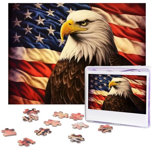 500-teiliges Puzzle für Erwachsene, herausforderndes Puzzle für Spieleabende, Holzpuzzle, personalisierte Holz-Puzzles für Familienflagge und Adler-Bilderpuzzles, fertige Größe 51,8 x 38,1 cm 500-teiliges Puzzle für Erwachsene, herausforderndes Puzzle für Spieleabende, Holzpuzzle, personalisierte Holz-Puzzles für Familienflagge und Adler-Bilderpuzzles, fertige Größe 51,8 x 38,1 cm von KTHSNSKL