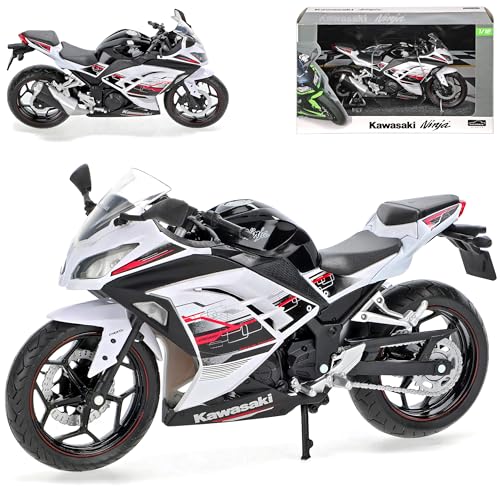 KTM Kawasaki Ninja 300 Weiss Schwarz 1/12 Modell Motorrad mit individiuellem Wunschkennzeichen KTM Kawasaki Ninja 300 Weiss Schwarz 1/12 Modell Motorrad mit individiuellem Wunschkennzeichen von KTM