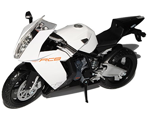 KTM RC8 1190 Weiss 1/12 K-T-M Modell Motorrad Modell Auto von KTM