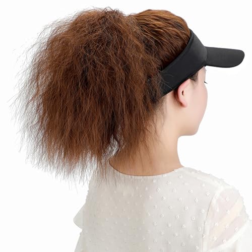 Baseballmütze für Mädchen, mit lockigen Ringeln, Haarverlängerung für Mädchen, Straßenfotografie, lockiges, kurzes Haarteil Baseballmütze für Mädchen, mit lockigen Ringeln, Haarverlängerung für Mädchen, Straßenfotografie, lockiges, kurzes Haarteil von KUAIYIJU