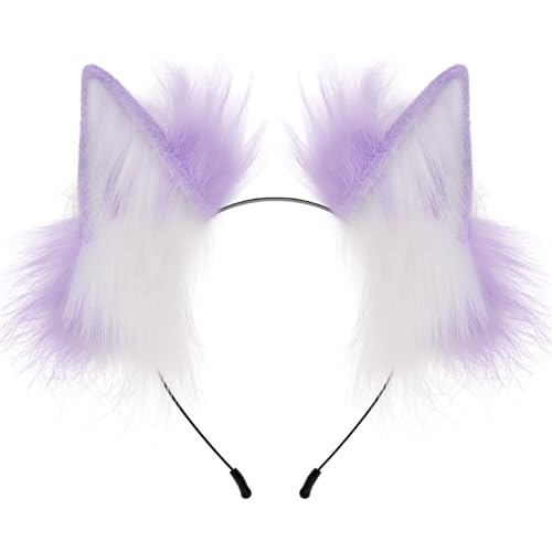 KUAIYIJU Handgefertigter Haarreif mit Tierohren, Anime-Haarband, Maskeraden, Kostüm, Kopfschmuck, Teenager, Mädchen, Cosplay, Verkleidung KUAIYIJU Handgefertigter Haarreif mit Tierohren, Anime-Haarband, Maskeraden, Kostüm, Kopfschmuck, Teenager, Mädchen, Cosplay, Verkleidung von KUAIYIJU