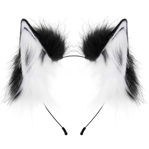 KUAIYIJU Handgefertigter Haarreif mit Tierohren, Anime-Haarband, Maskeraden, Kostüm, Kopfschmuck, Teenager, Mädchen, Cosplay, Verkleidung KUAIYIJU Handgefertigter Haarreif mit Tierohren, Anime-Haarband, Maskeraden, Kostüm, Kopfschmuck, Teenager, Mädchen, Cosplay, Verkleidung von KUAIYIJU