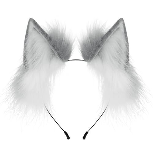 KUAIYIJU Handgefertigter Haarreif mit Tierohren, Anime-Haarband, Maskeraden, Kostüm, Kopfschmuck, Teenager, Mädchen, Cosplay, Verkleidung KUAIYIJU Handgefertigter Haarreif mit Tierohren, Anime-Haarband, Maskeraden, Kostüm, Kopfschmuck, Teenager, Mädchen, Cosplay, Verkleidung von KUAIYIJU