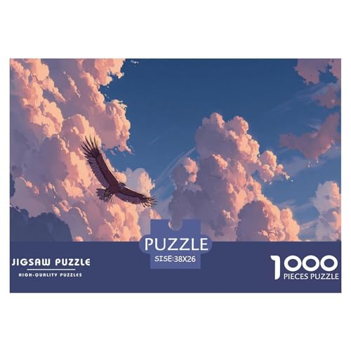 Adler Puzzles 1000 Teile Für Erwachsene Pädagogisches Spiel Spaß Klassisches Puzzle Geschenke von KUANGYH