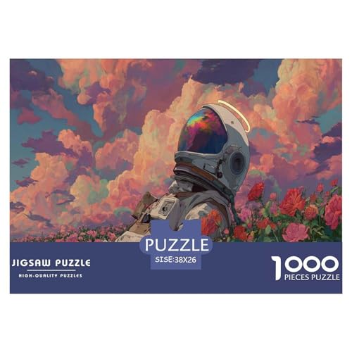 Astronaut Puzzle 1000 Teile Für Erwachsene Und Kinder Ab 12 Jahren Geschicklichkeitsspiel Farbenfrohes Puzzle Geschenke von KUANGYH