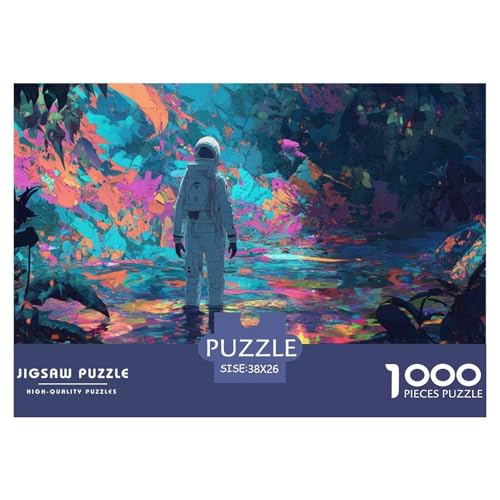 Astronaut Puzzles 1000 Teile Für Erwachsene Und Kinder Ab 12 Jahren Pädagogisches Spiel Farbenfrohes Puzzle Geschenke von KUANGYH