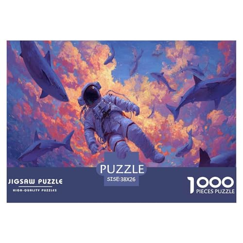 Astronaut Puzzles 1000 Teile Für Erwachseneund Kinder Pädagogisches Spiel Spaß Klassisches Puzzle Geschenke von KUANGYH