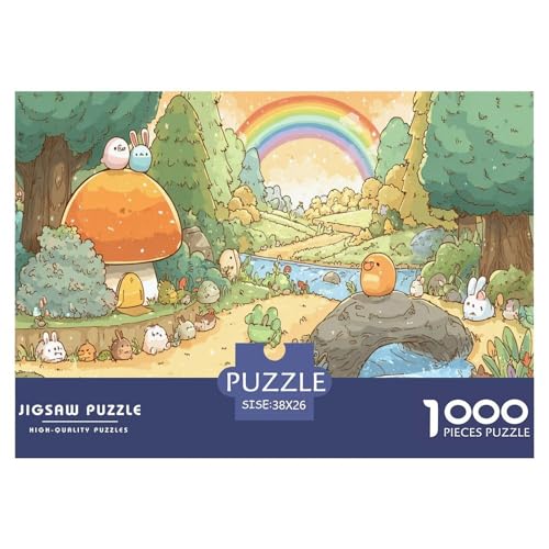 Cartoon Regenbogen Puzzle 1000 Teile Für Erwachsene Herausforderung Spielzeug Spaß Klassisches Puzzle Geschenke von KUANGYH