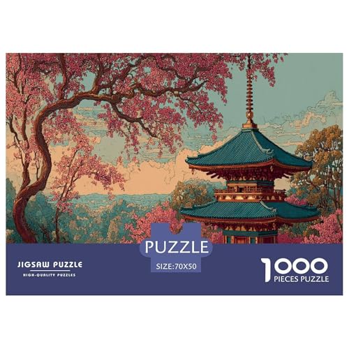 Colorful Der Turm Puzzles 1000 Teile Für Erwachsene Geschicklichkeitsspiel Farbenfrohes Puzzle Geschenke von KUANGYH