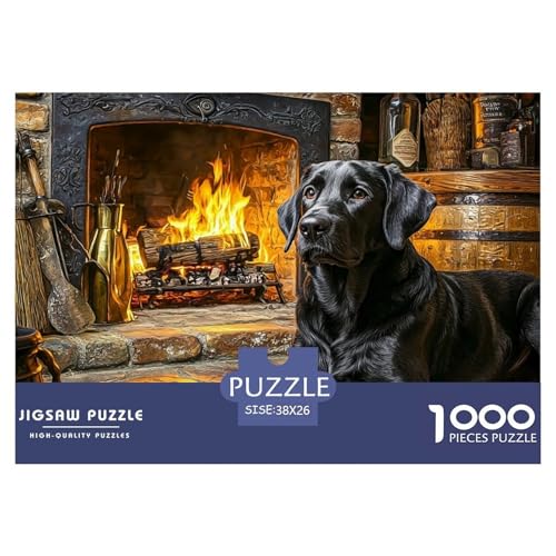 Der Labrador Retriever Puzzle 1000 Teile Für Erwachsene Und Kinder Ab 12 Jahren Geschicklichkeitsspiel Farbenfrohes Puzzle Geschenke von KUANGYH