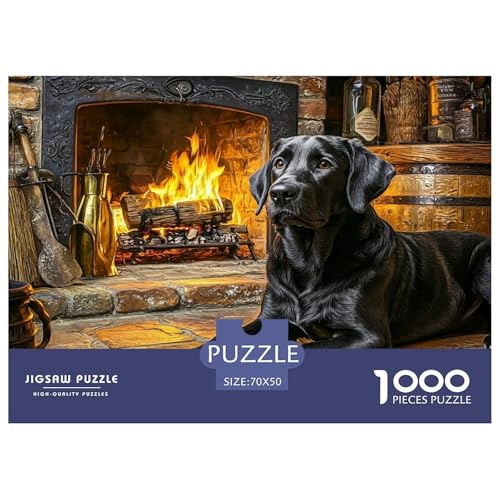 Der Labrador Retriever Puzzles 1000 Teile Für Erwachsene Und Kinder Ab 12 Jahren Herausforderung Spielzeug Farbenfrohes Puzzle Geschenke von KUANGYH