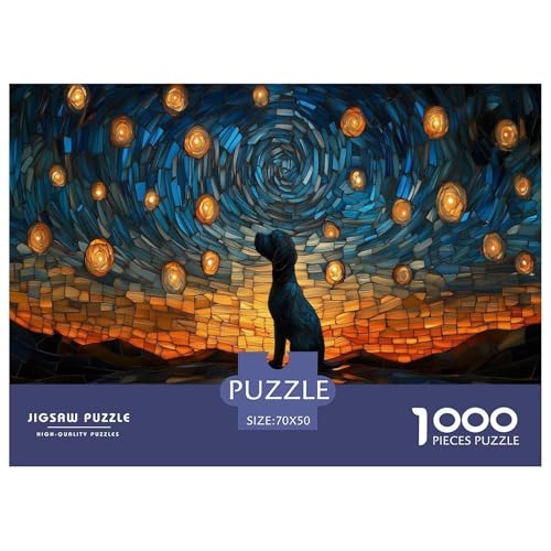 Der Labrador Retriever Puzzles 1000 Teile Für Erwachseneund Kinder Pädagogisches Spiel Spaß Klassisches Puzzle Geschenke von KUANGYH