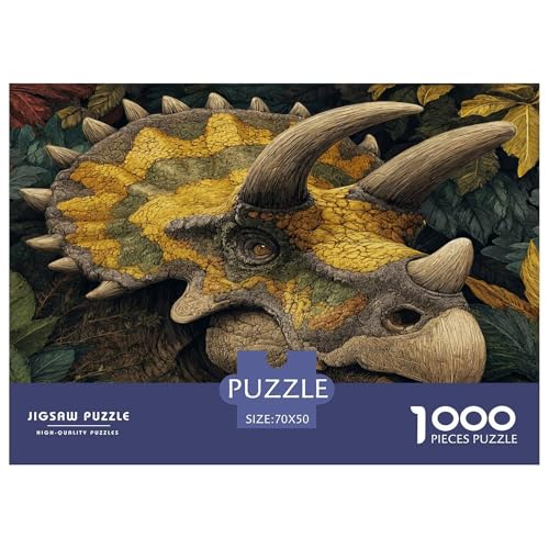 Dinosaurier Puzzle 1000 Teile Für Erwachseneund Kinder Herausforderung Spielzeug Farbenfrohes Puzzle Geschenke von KUANGYH