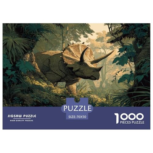 Dinosaurier Puzzles 1000 Teile Für Erwachsene Und Kinder Ab 12 Jahren Geschicklichkeitsspiel Spaß Klassisches Puzzle Geschenke von KUANGYH