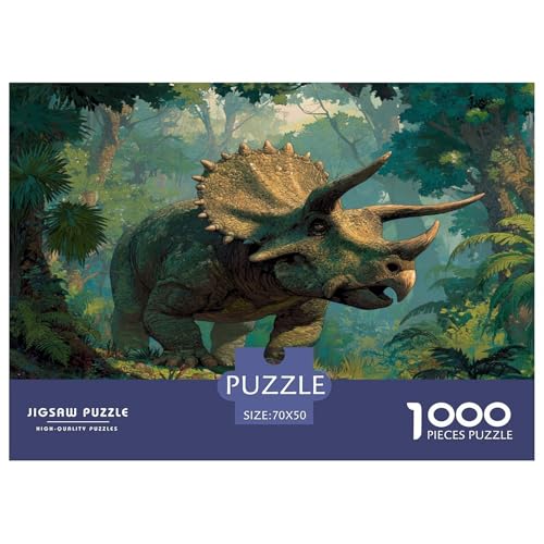 Dinosaurier Puzzles 1000 Teile Für Erwachseneund Kinder Herausforderung Spielzeug Farbenfrohes Puzzle Geschenke von KUANGYH