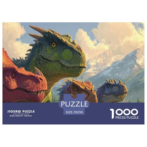 Dinosaurier Puzzles 1000 Teile Für Erwachseneund Kinder Herausforderung Spielzeug Spaß Klassisches Puzzle Geschenke von KUANGYH