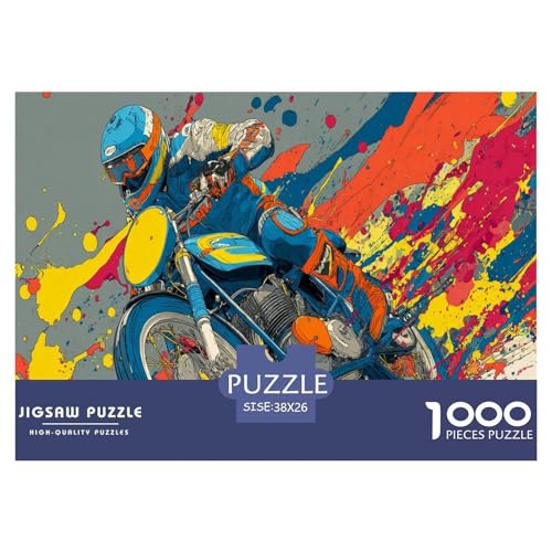 Dirt Bike Puzzles 1000 Teile Für Erwachsene Und Kinder Ab 12 Jahren Herausforderung Spielzeug Spaß Klassisches Puzzle Geschenke von KUANGYH