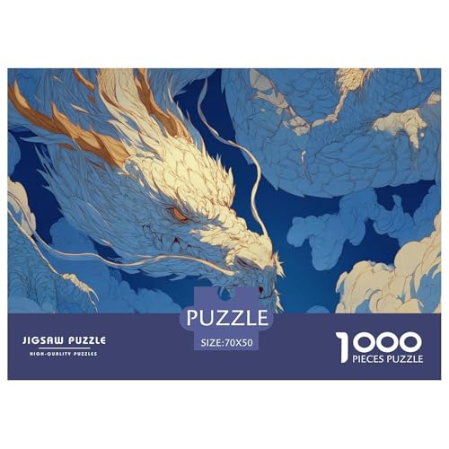 Drachen Puzzles 1000 Teile Für Erwachseneund Kinder Geschicklichkeitsspiel Spaß Klassisches Puzzle Geschenke von KUANGYH