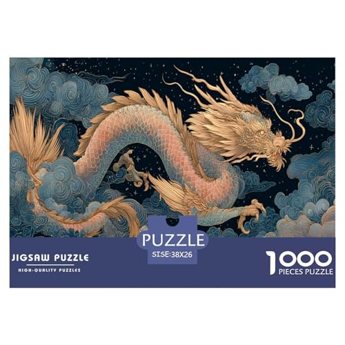 Drachen Puzzles 1000 Teile Für Erwachseneund Kinder Herausforderung Spielzeug Spaß Klassisches Puzzle Geschenke von KUANGYH