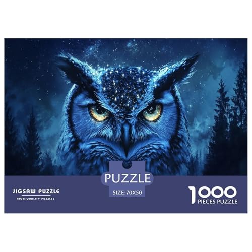Eule Puzzle 1000 Teile Für Erwachsene Und Kinder Ab 12 Jahren Geschicklichkeitsspiel Spaß Klassisches Puzzle Geschenke von KUANGYH