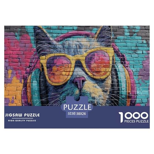 Graffiti Kätzchen Puzzle 1000 Teile Für Erwachsene Geschicklichkeitsspiel Spaß Klassisches Puzzle Geschenke Graffiti Kätzchen Puzzle 1000 Teile Für Erwachsene Geschicklichkeitsspiel Spaß Klassisches Puzzle Geschenke von KUANGYH