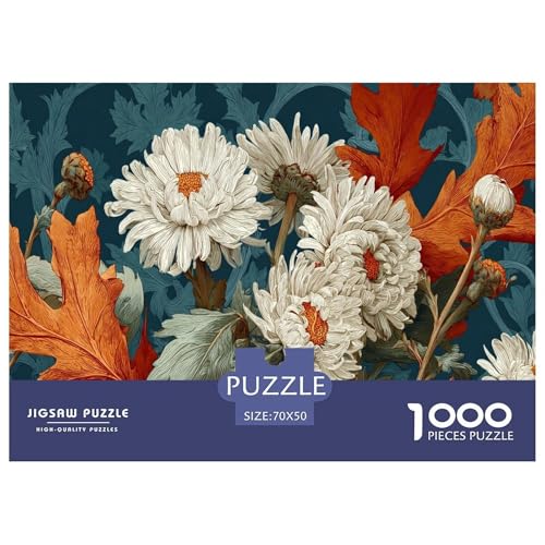 Highland Chrysanthemum Puzzles 1000 Teile Für Erwachseneund Kinder Geschicklichkeitsspiel Spaß Klassisches Puzzle Geschenke von KUANGYH