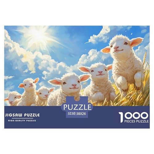Lamm Puzzles 1000 Teile Für Erwachsene Geschicklichkeitsspiel Spaß Klassisches Puzzle Geschenke von KUANGYH