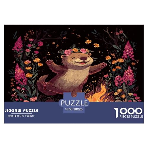Marmot Puzzle 1000 Teile Für Erwachsene Und Kinder Ab 12 Jahren Pädagogisches Spiel Spaß Klassisches Puzzle Geschenke von KUANGYH
