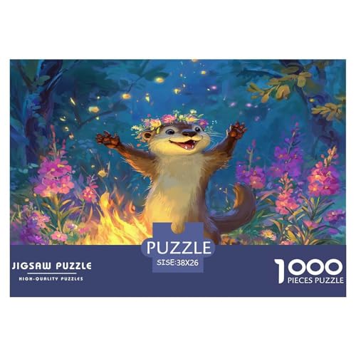 Marmot Puzzles 1000 Teile Für Erwachsene Und Kinder Ab 12 Jahren Herausforderung Spielzeug Farbenfrohes Puzzle Geschenke von KUANGYH