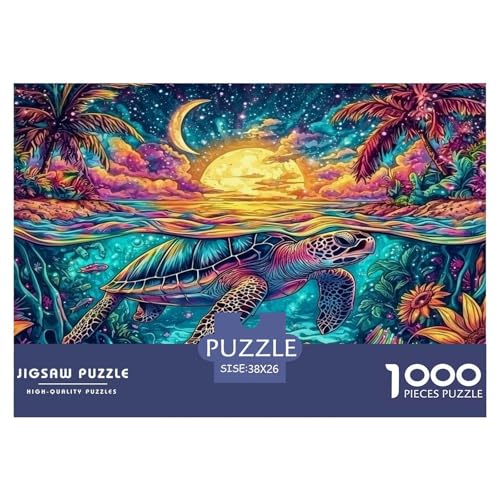 Meeresschildkröte Puzzle 1000 Teile Für Erwachsene Und Kinder Ab 12 Jahren Geschicklichkeitsspiel Spaß Klassisches Puzzle Geschenke von KUANGYH