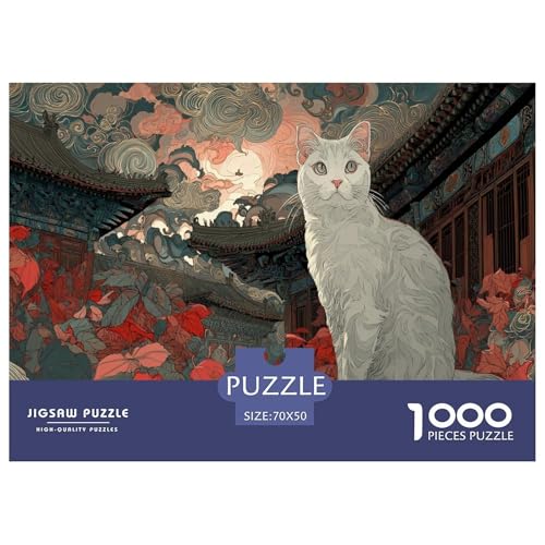 Ostliche Katze Puzzles 1000 Teile Für Erwachsene Und Kinder Ab 12 Jahren Pädagogisches Spiel Spaß Klassisches Puzzle Geschenke Ostliche Katze Puzzles 1000 Teile Für Erwachsene Und Kinder Ab 12 Jahren Pädagogisches Spiel Spaß Klassisches Puzzle Geschenke von KUANGYH