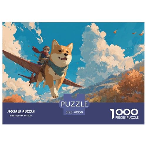 Shiba Inu Puzzle 1000 Teile Für Erwachseneund Kinder Herausforderung Spielzeug Spaß Klassisches Puzzle Geschenke von KUANGYH