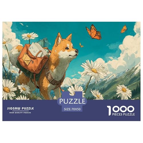 Shiba Inu Puzzles 1000 Teile Für Erwachsene Und Kinder Ab 12 Jahren Geschicklichkeitsspiel Spaß Klassisches Puzzle Geschenke von KUANGYH