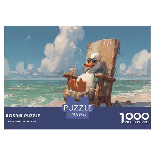 Strandenten Puzzle 1000 Teile Für Erwachsene Und Kinder Ab 12 Jahren Pädagogisches Spiel Farbenfrohes Puzzle Geschenke von KUANGYH
