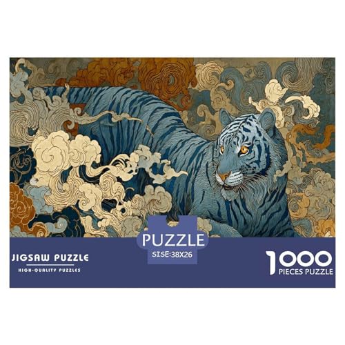 Weißer Tiger Puzzle 1000 Teile Für Erwachsene Herausforderung Spielzeug Spaß Klassisches Puzzle Geschenke von KUANGYH
