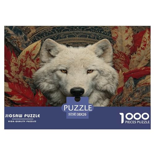 Wolf Puzzle 1000 Teile Für Erwachsene Und Kinder Ab 12 Jahren Herausforderung Spielzeug Spaß Klassisches Puzzle Geschenke von KUANGYH