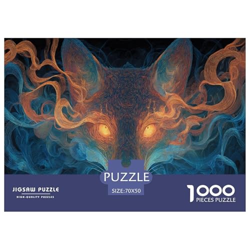 Wolf Puzzle 1000 Teile Für Erwachseneund Kinder Herausforderung Spielzeug Spaß Klassisches Puzzle Geschenke von KUANGYH