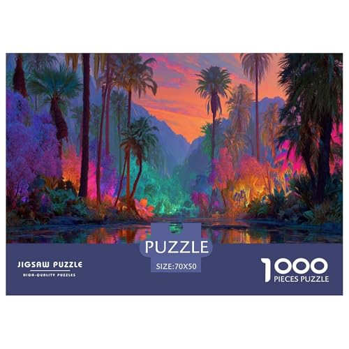 Wunderland Paradies Puzzles 1000 Teile Für Erwachsene Und Kinder Ab 12 Jahren Geschicklichkeitsspiel Spaß Klassisches Puzzle Geschenke von KUANGYH