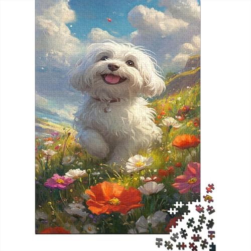 Bichon Frise Puzzles 1000 Teile Erwachsene Farbenfrohes Legespiel Herausforderung Spielzeug Puzzle-Geschenk Home Dekoration Bichon Frise Puzzles 1000 Teile Erwachsene Farbenfrohes Legespiel Herausforderung Spielzeug Puzzle-Geschenk Home Dekoration von KUANGYUH